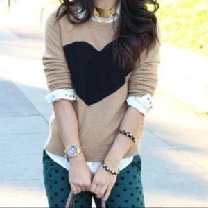 Jcrew Heart Sweater